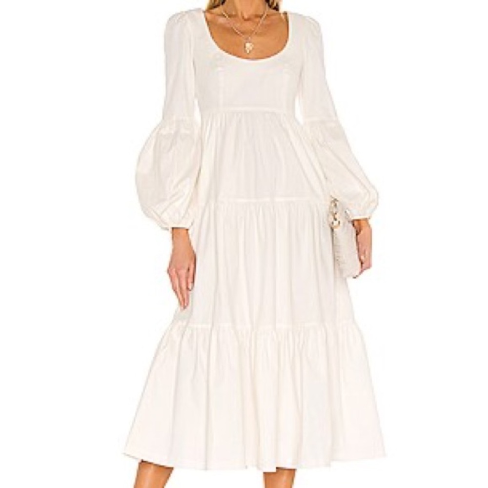 Cinq à Sept Hillary Rose Cream Long Sleeve Dress